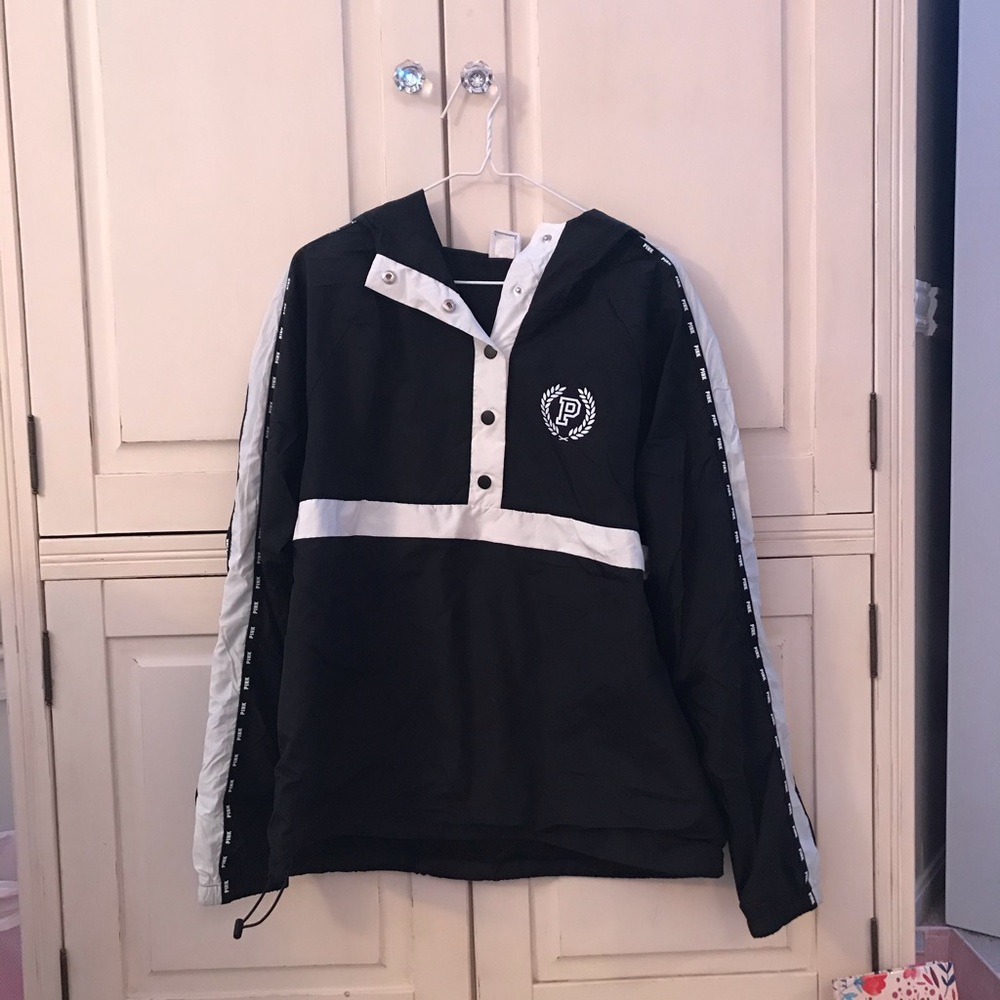 black PINK windbreaker